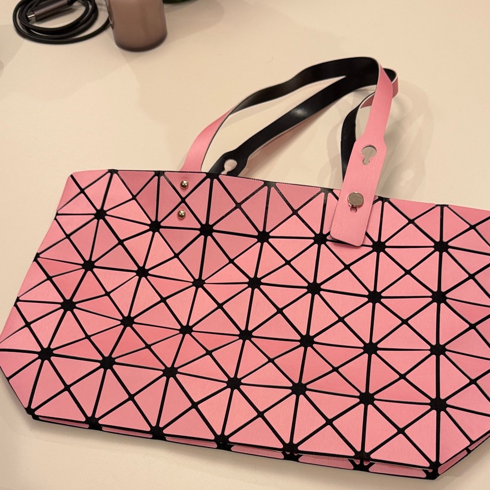 Geometric Pink Tote Bag